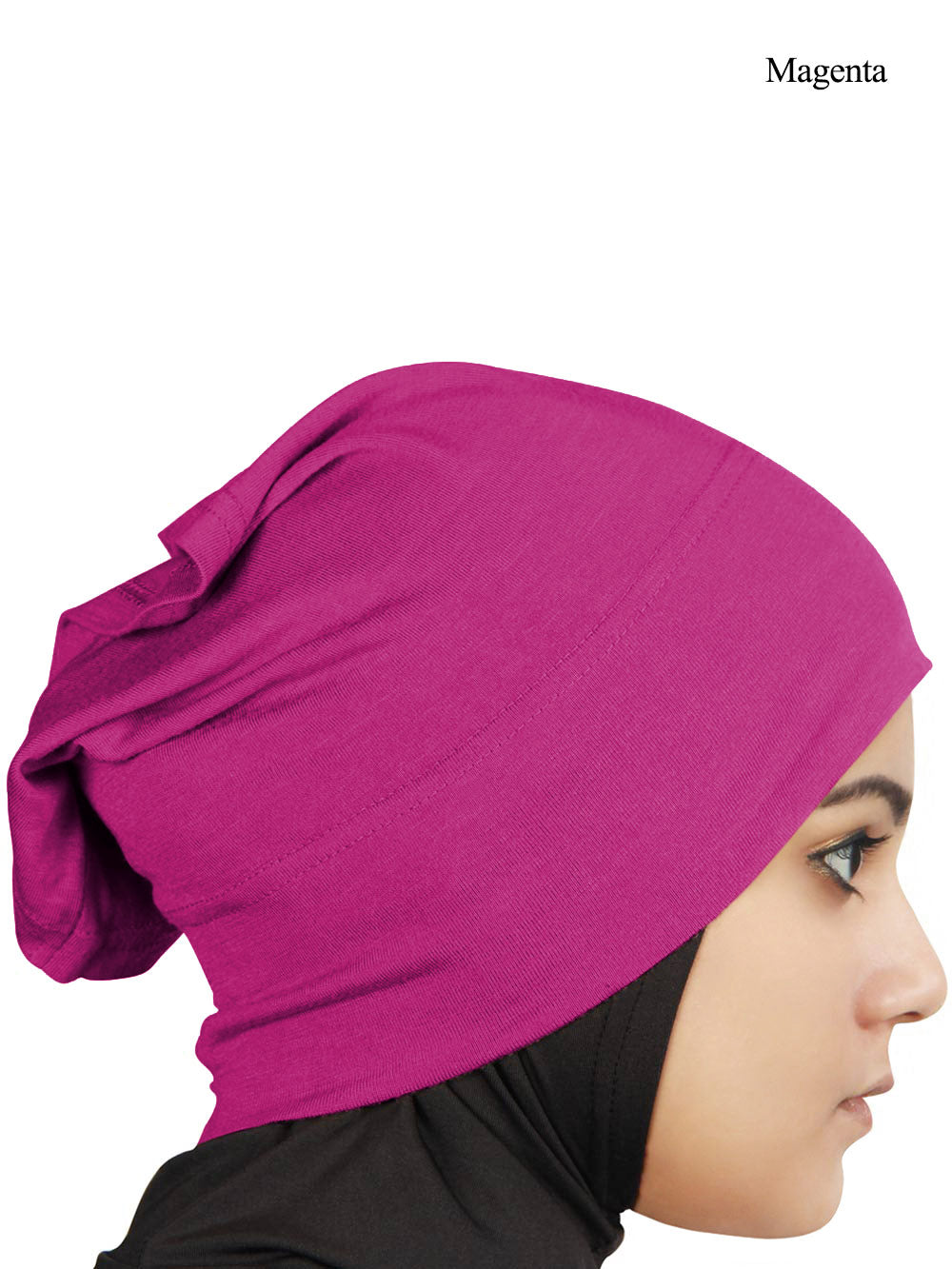 Two Piece Instant Magenta Viscose Jersey Hijab
