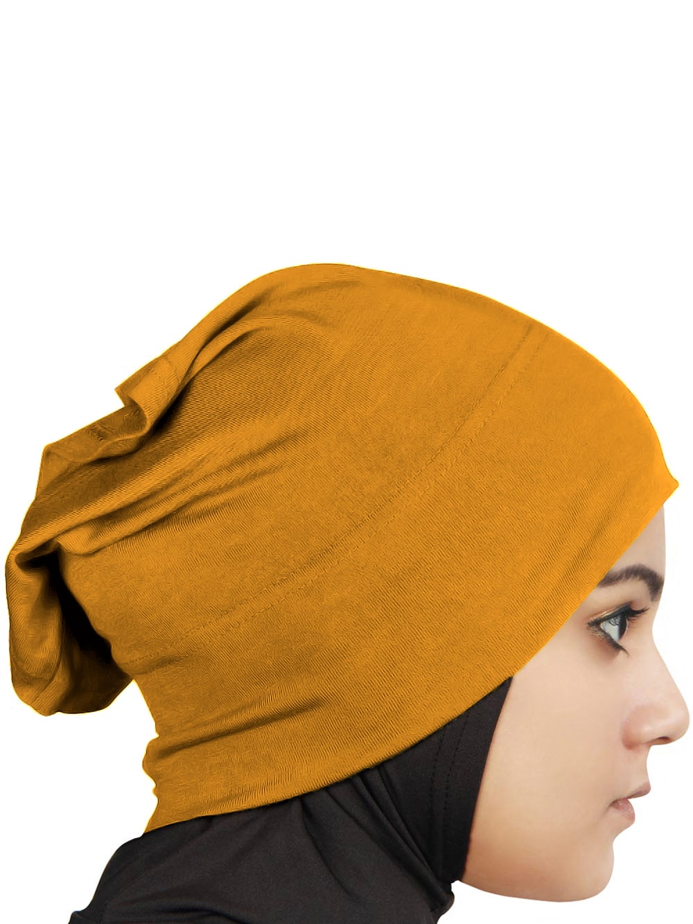 Two Piece Instant Mustard Viscose Jersey Hijab