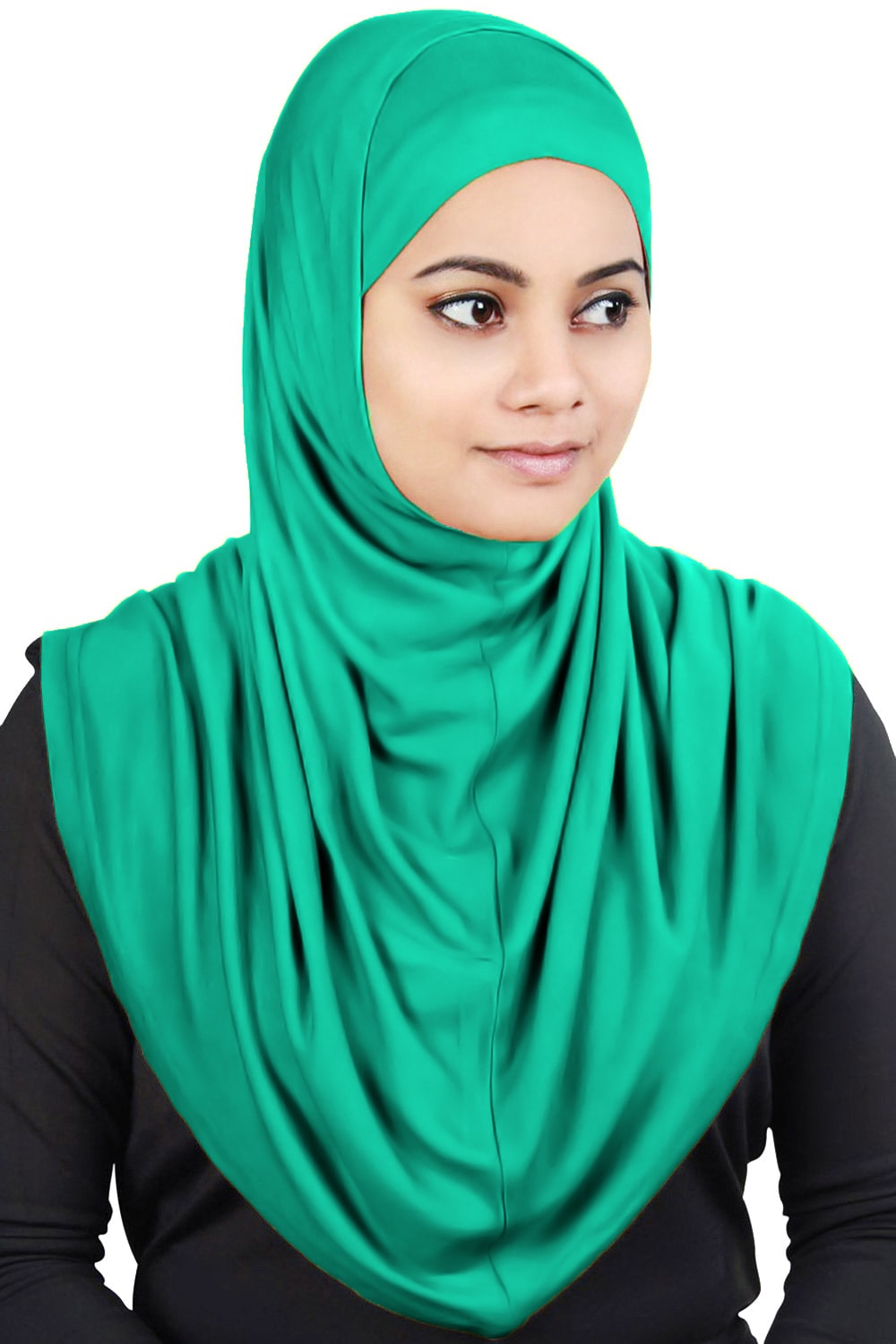 Two Piece Al-Amira Aqua Green Viscose Jersey Hijab