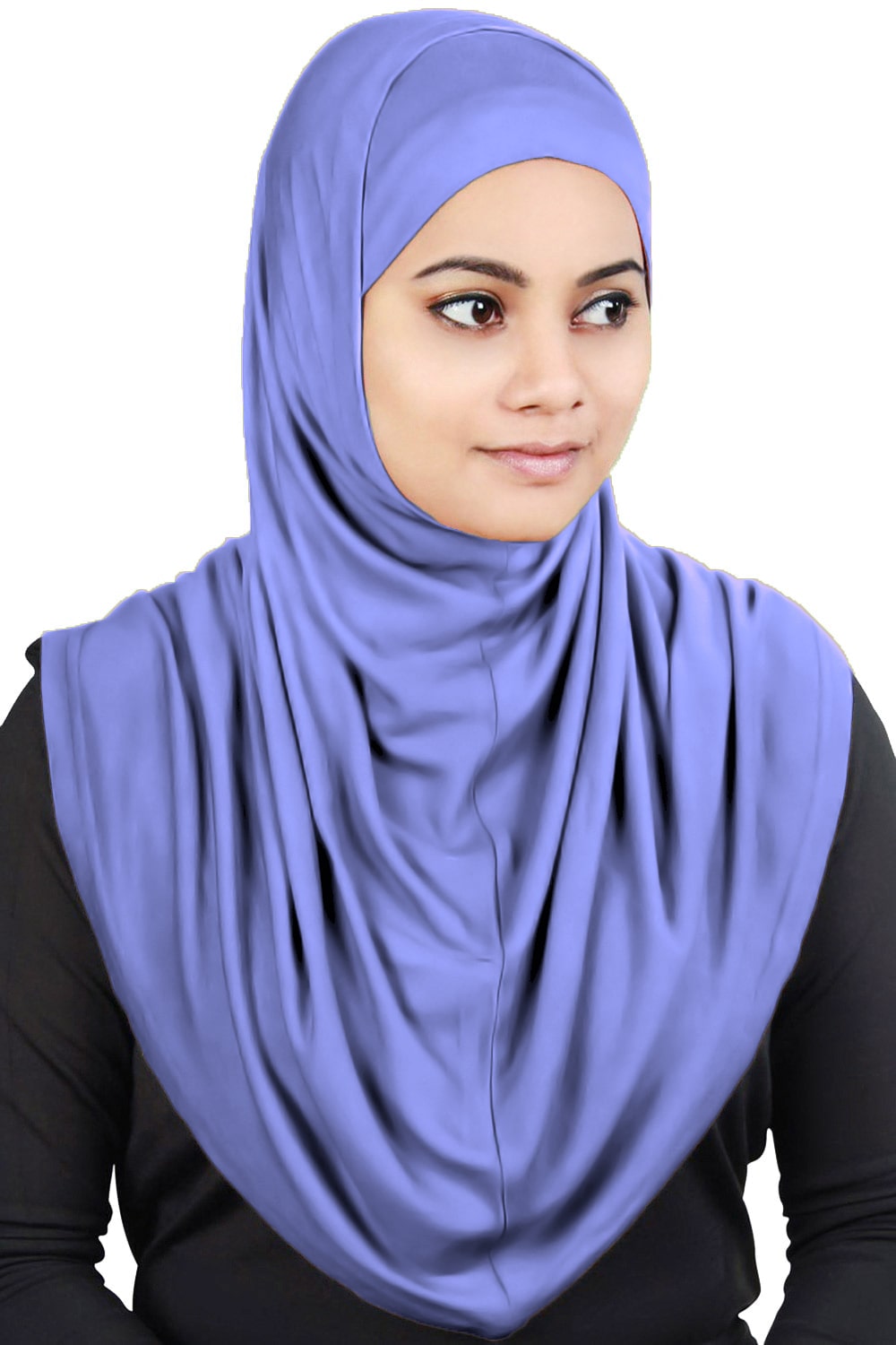 Two Piece Al-Amira Light Indigo Viscose Jersey Hijab