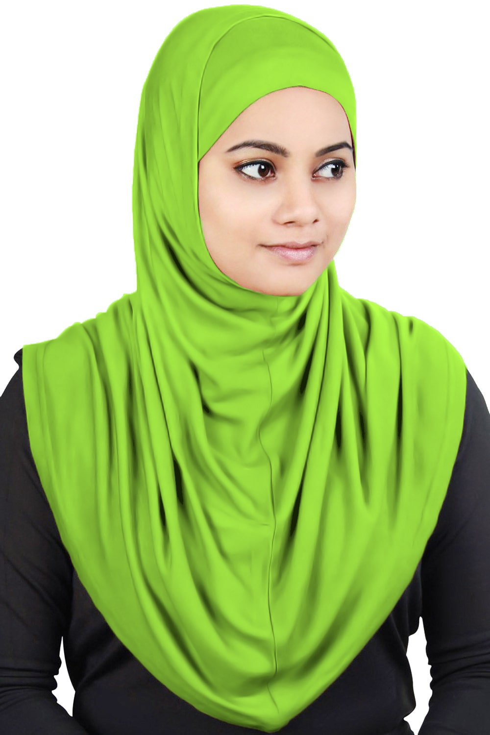 Two Piece Al-Amira Lime Viscose Jersey Hijab