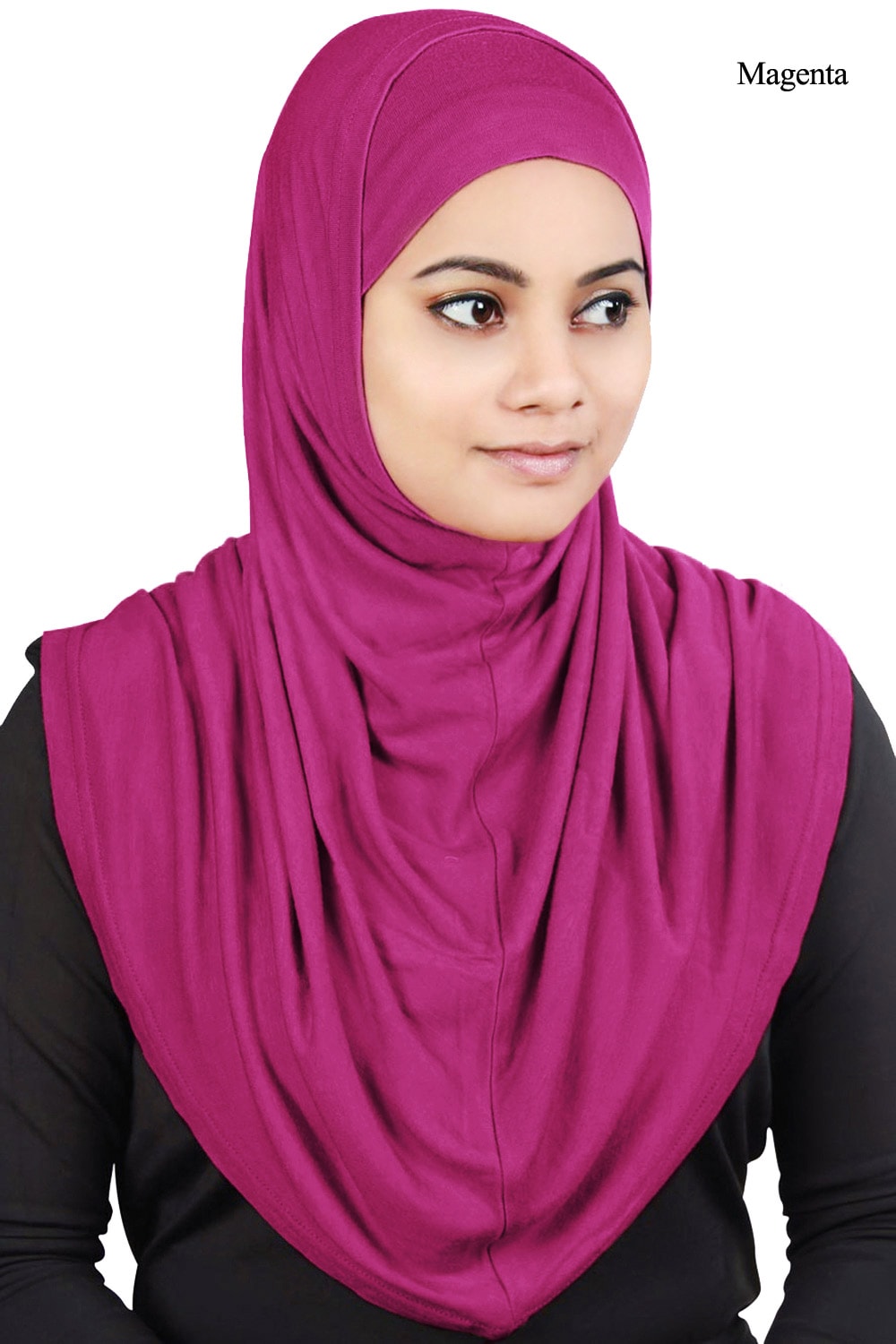 Two Piece Al-Amira Magenta Viscose Jersey Hijab