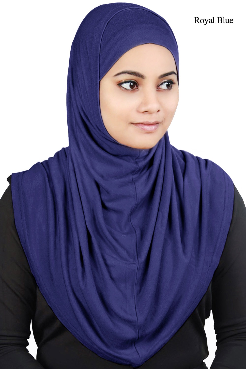 Two Piece Al-Amira Royal Blue Viscose Jersey Hijab