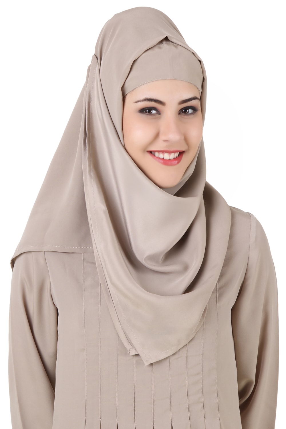 Zulekha Warm Grey Nida Hijab