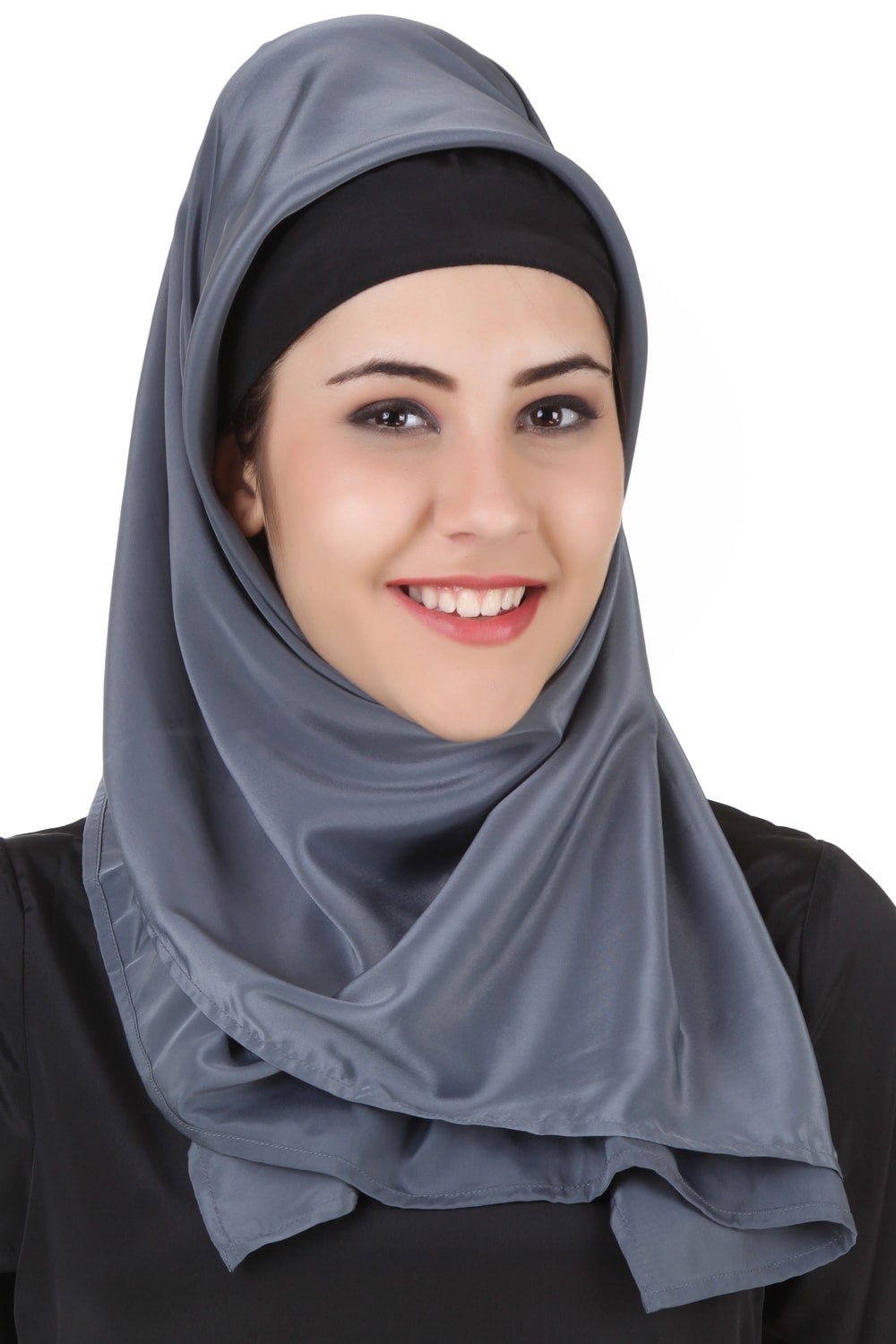 Saniyah Black-Grey Hijab
