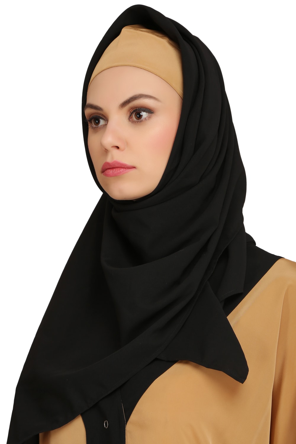 Shuhda Black & Beige Hijab