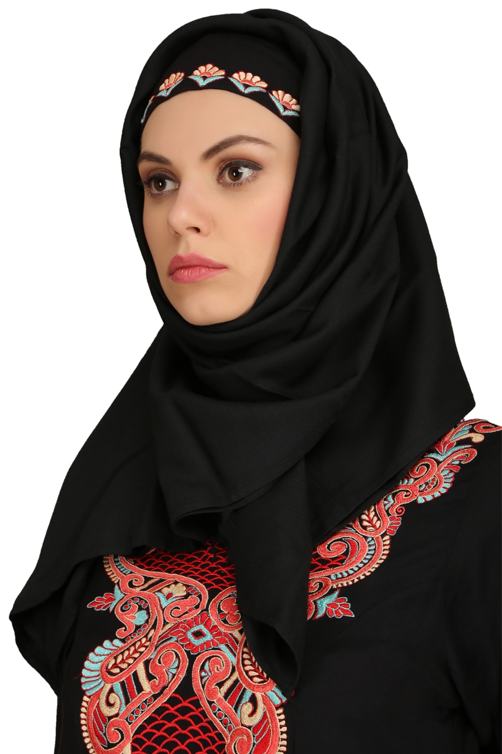 Jalilah Black Rayon Hijab