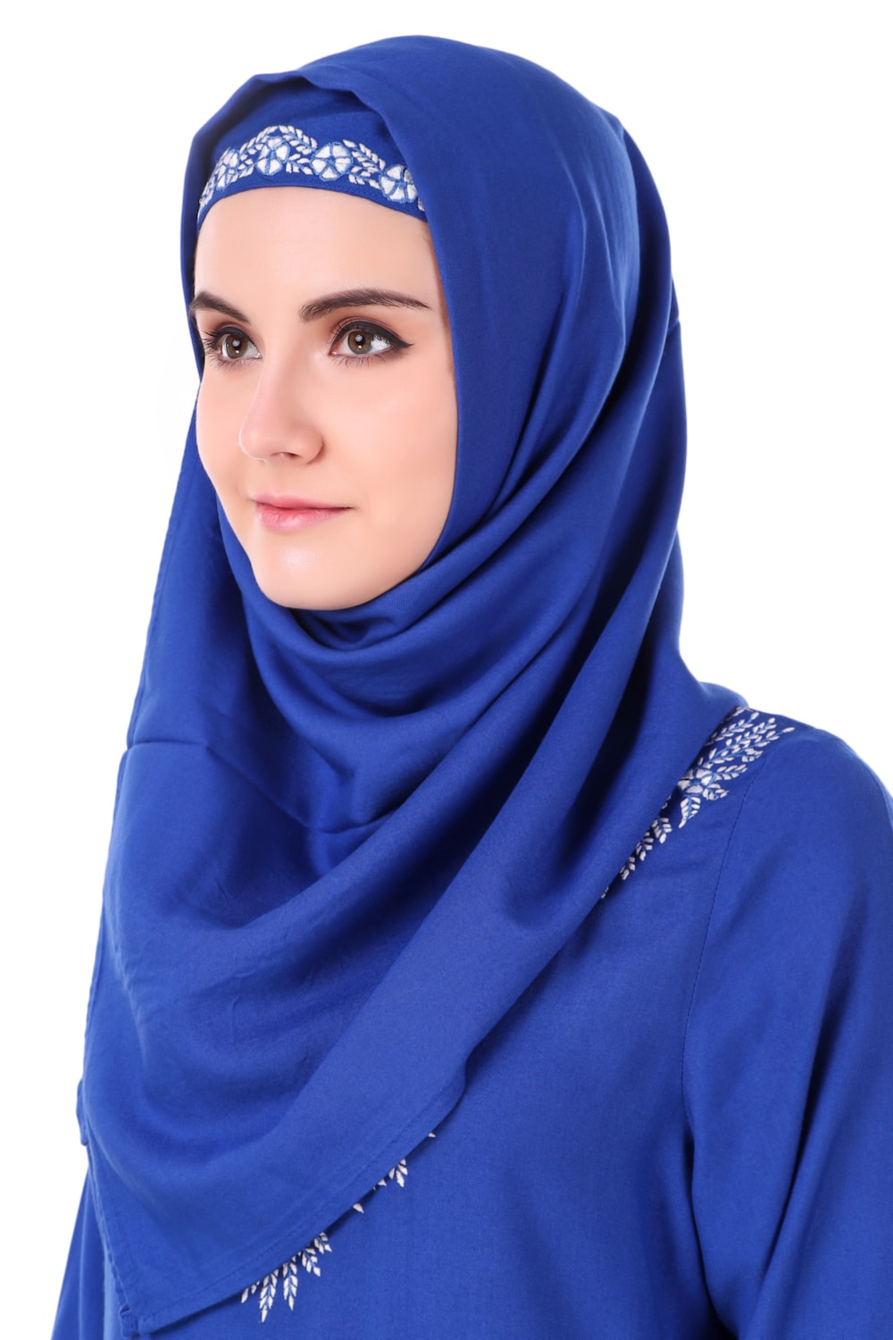 Royal Blue Rayon Hijab