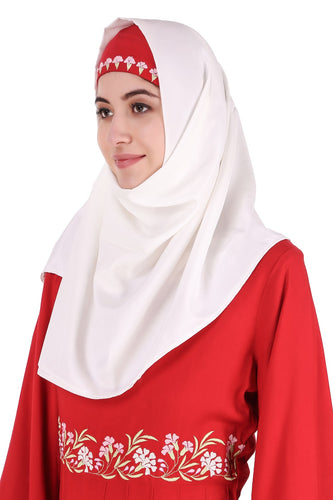 White Rayon Hijab