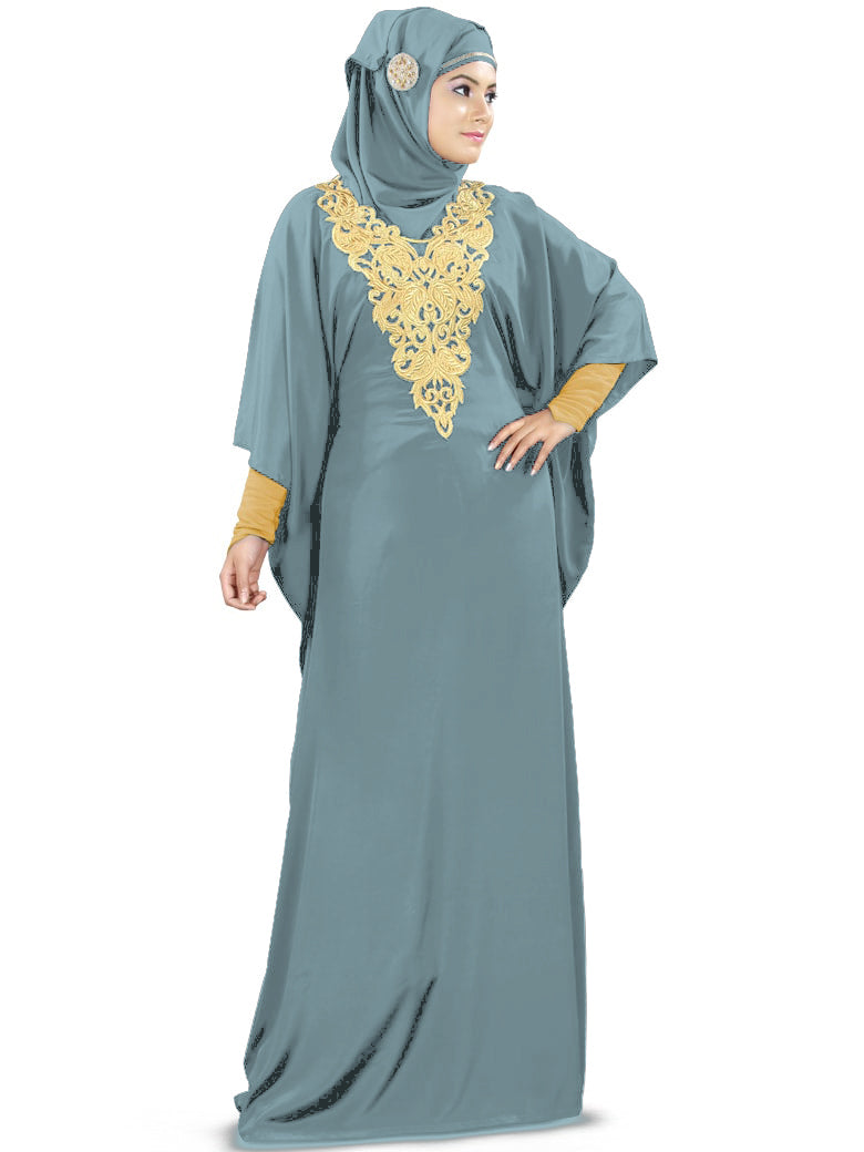 Nelam Gold Embroidered Kaftan