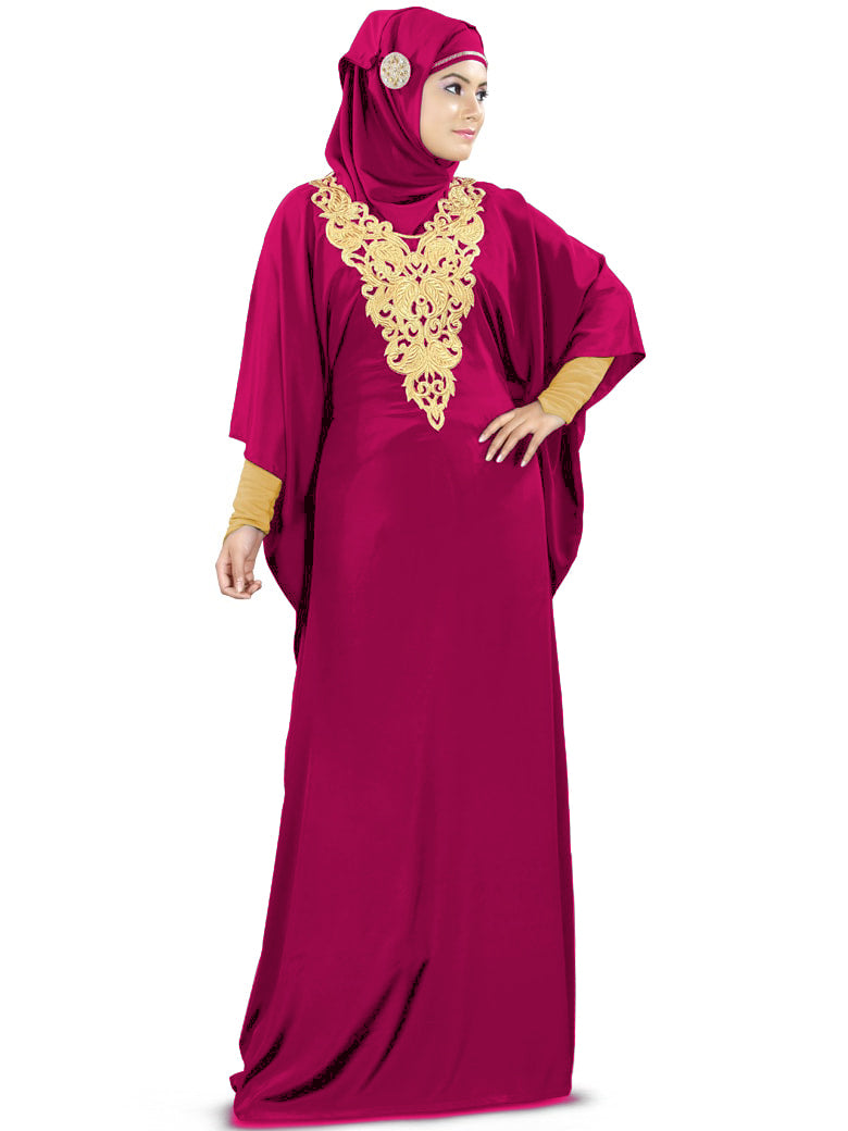 Nelam Gold Embroidered Kaftan