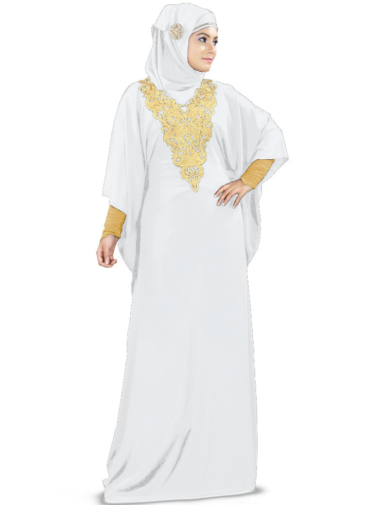 Nelam Gold Embroidered Kaftan