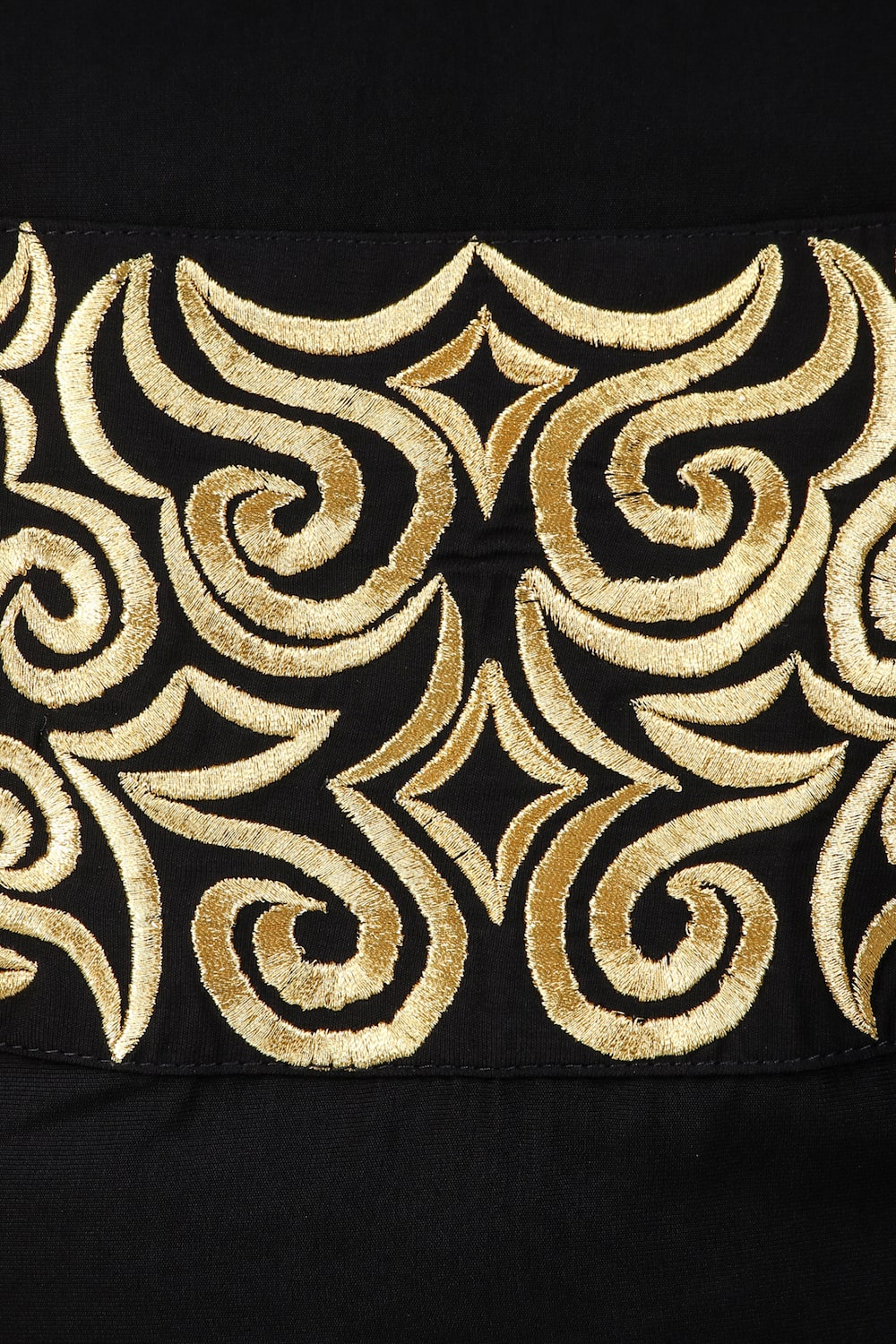 Hand Gold Embroidered Waist Design Kaftan