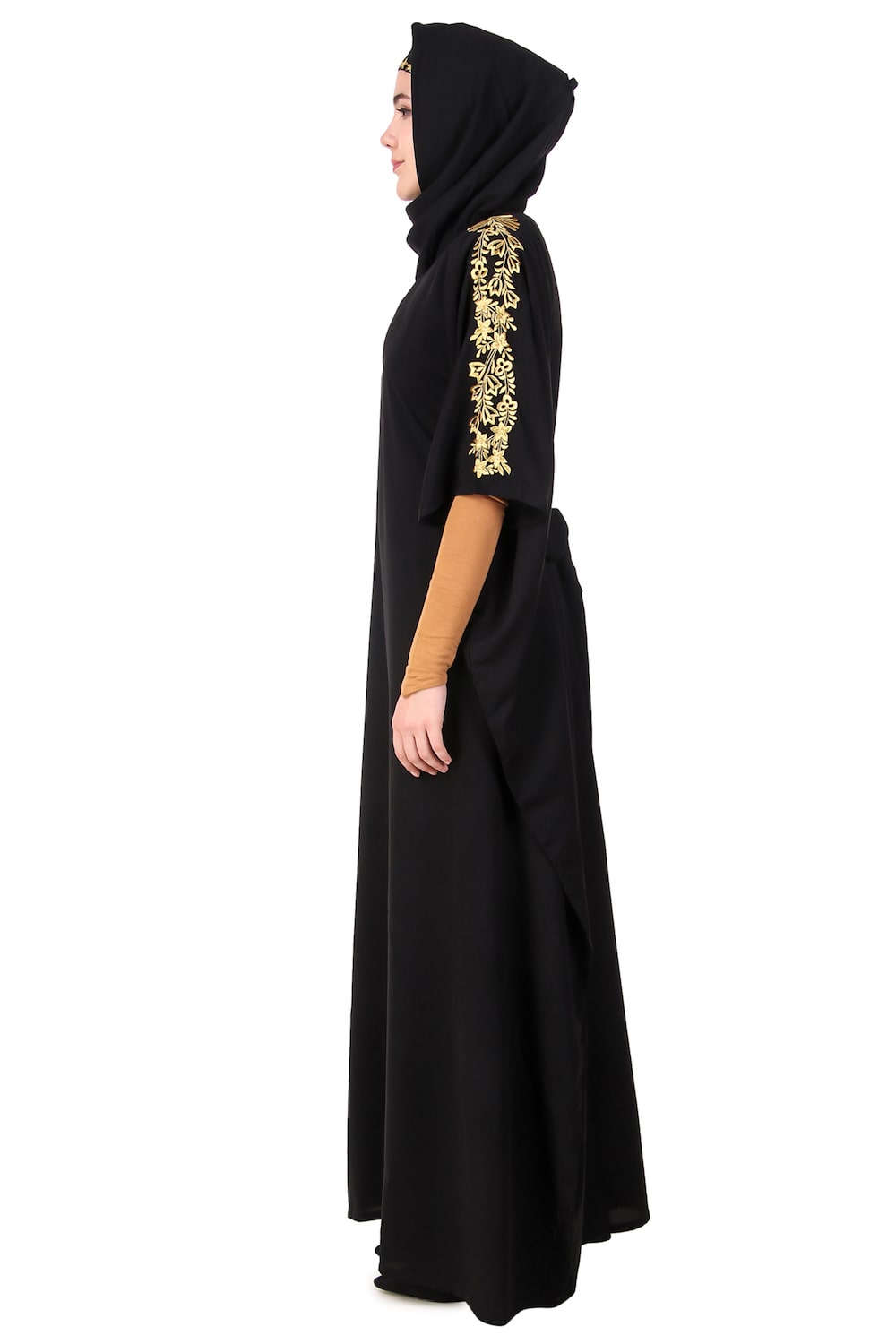 Embellished Floral Sleeve Kaftan