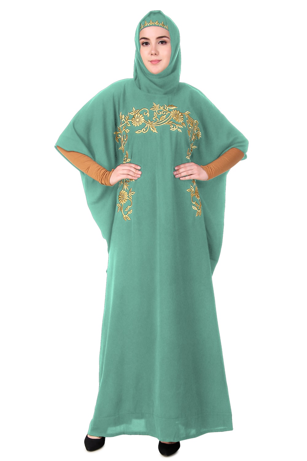 Designer Wear Hand Embroidered Dubai Kaftan