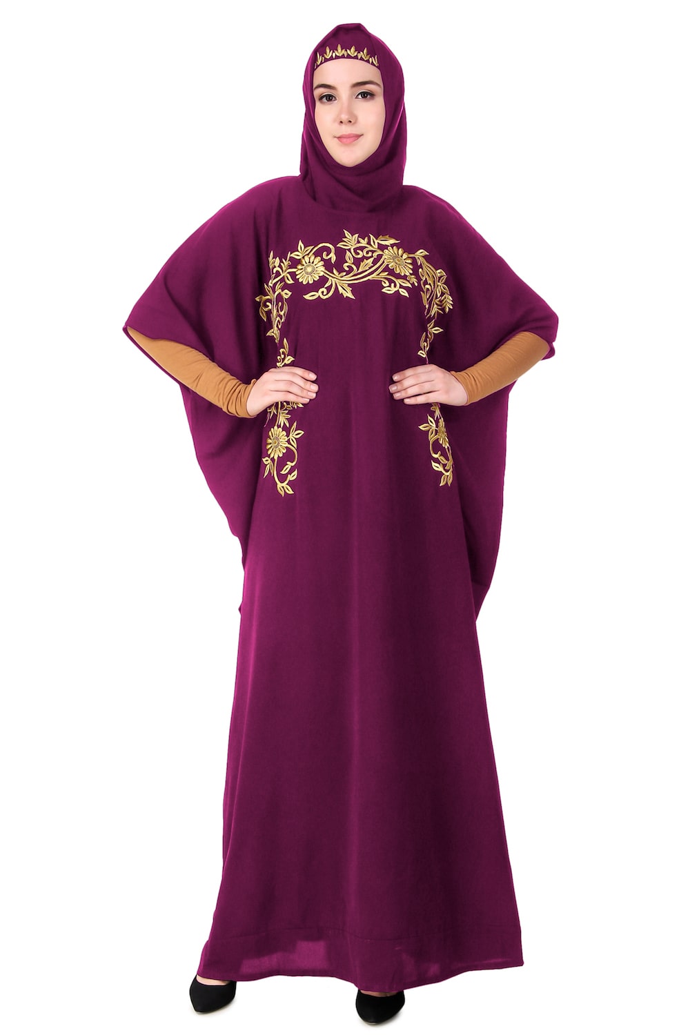 Designer Wear Hand Embroidered Dubai Kaftan