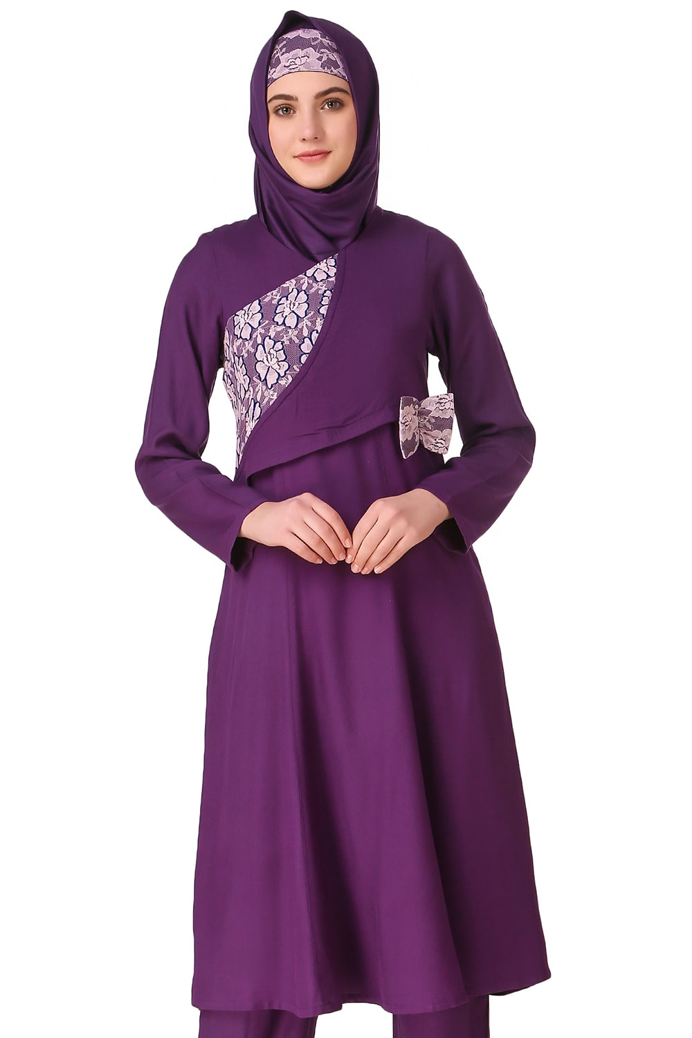 Sireen Rayon Purple Tunic