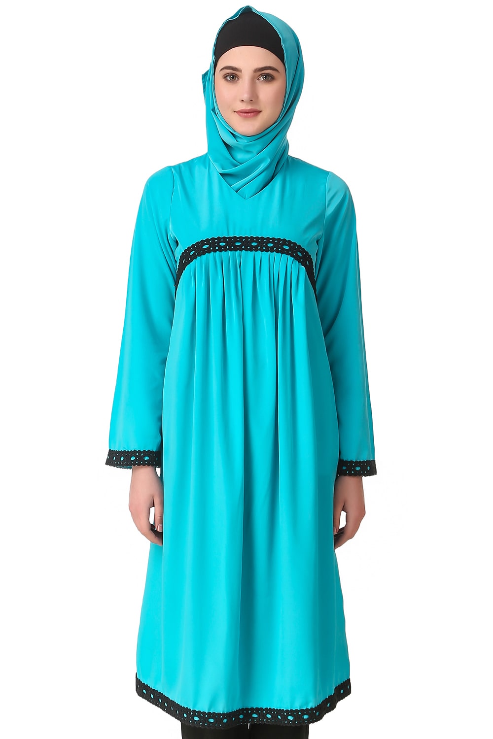 Makalah Maternity Turquoise Crepe Tunic