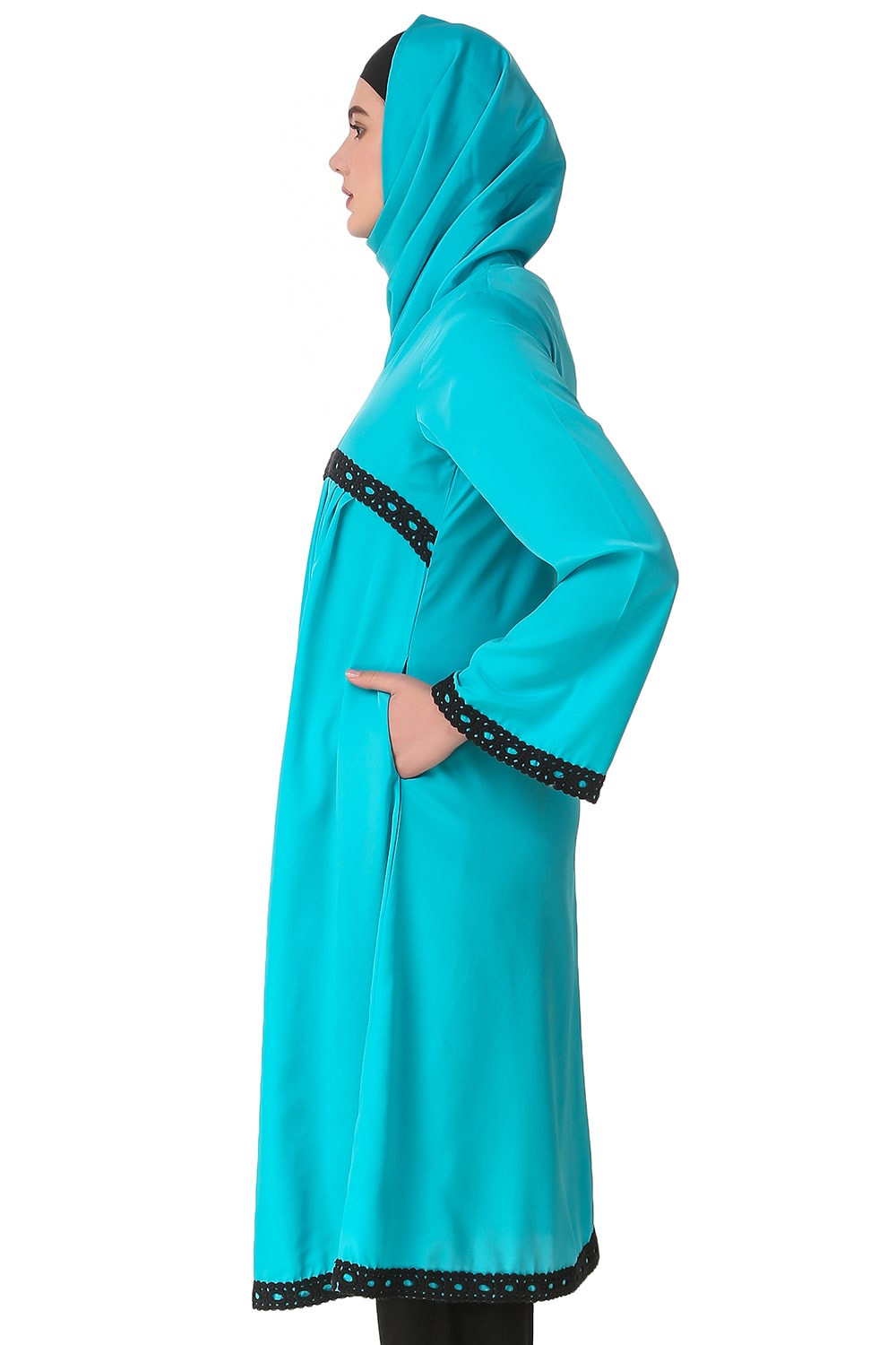 Makalah Maternity Turquoise Crepe Tunic