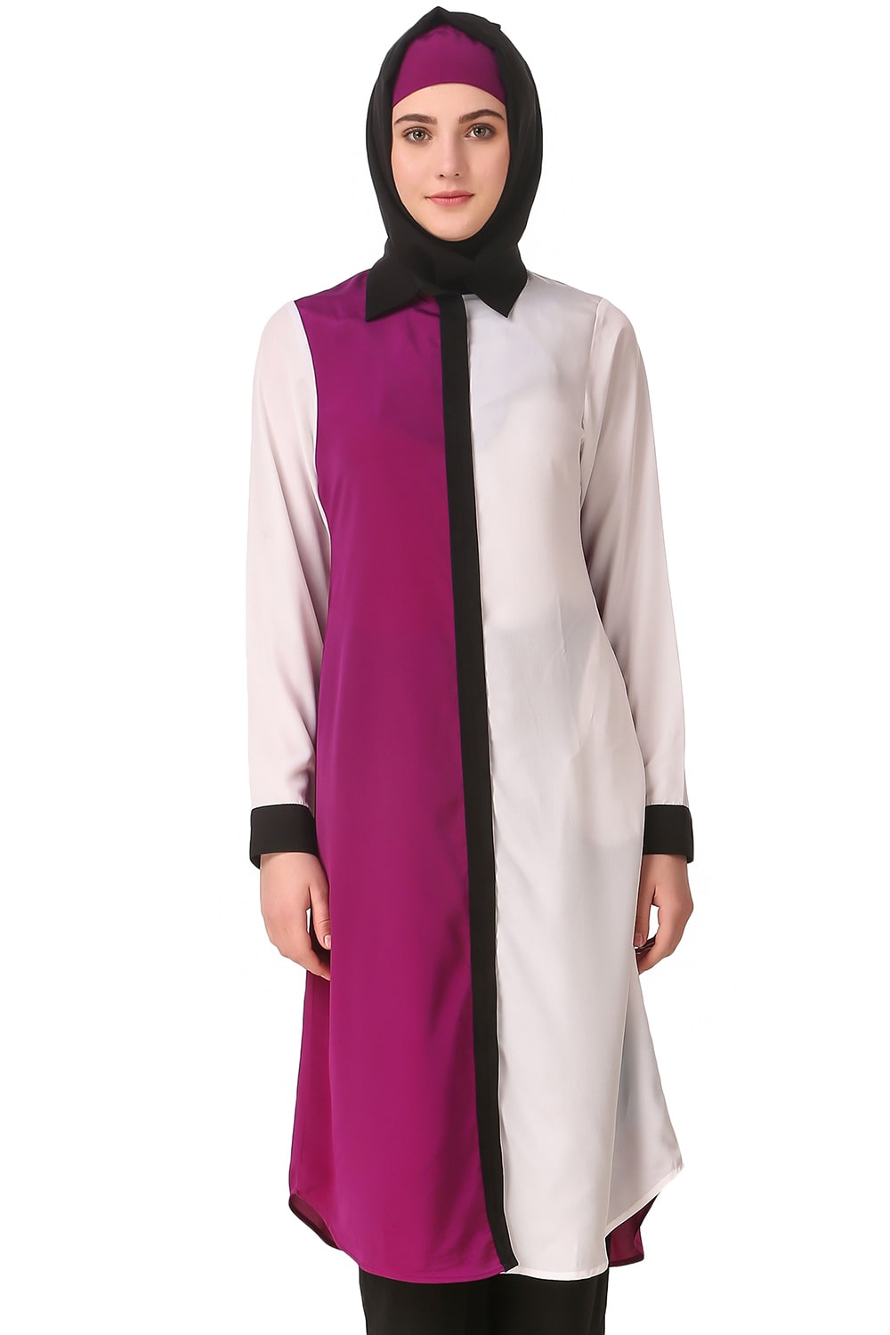 Daliya White & Wine Tunic