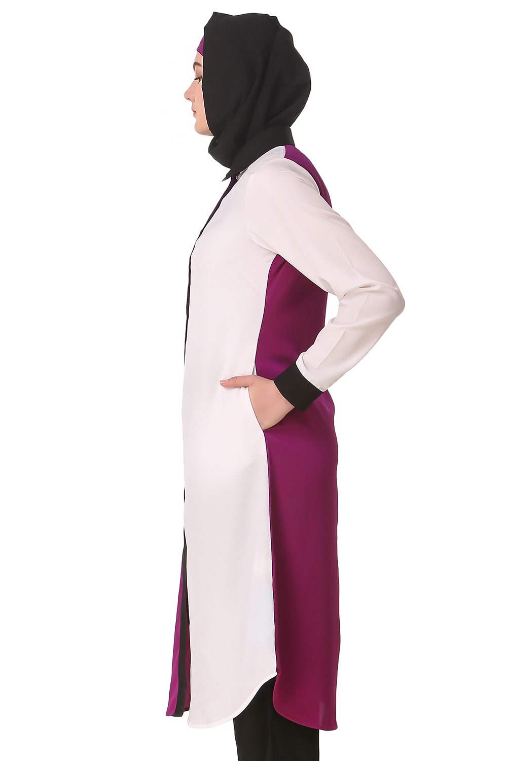 Daliya White & Wine Tunic