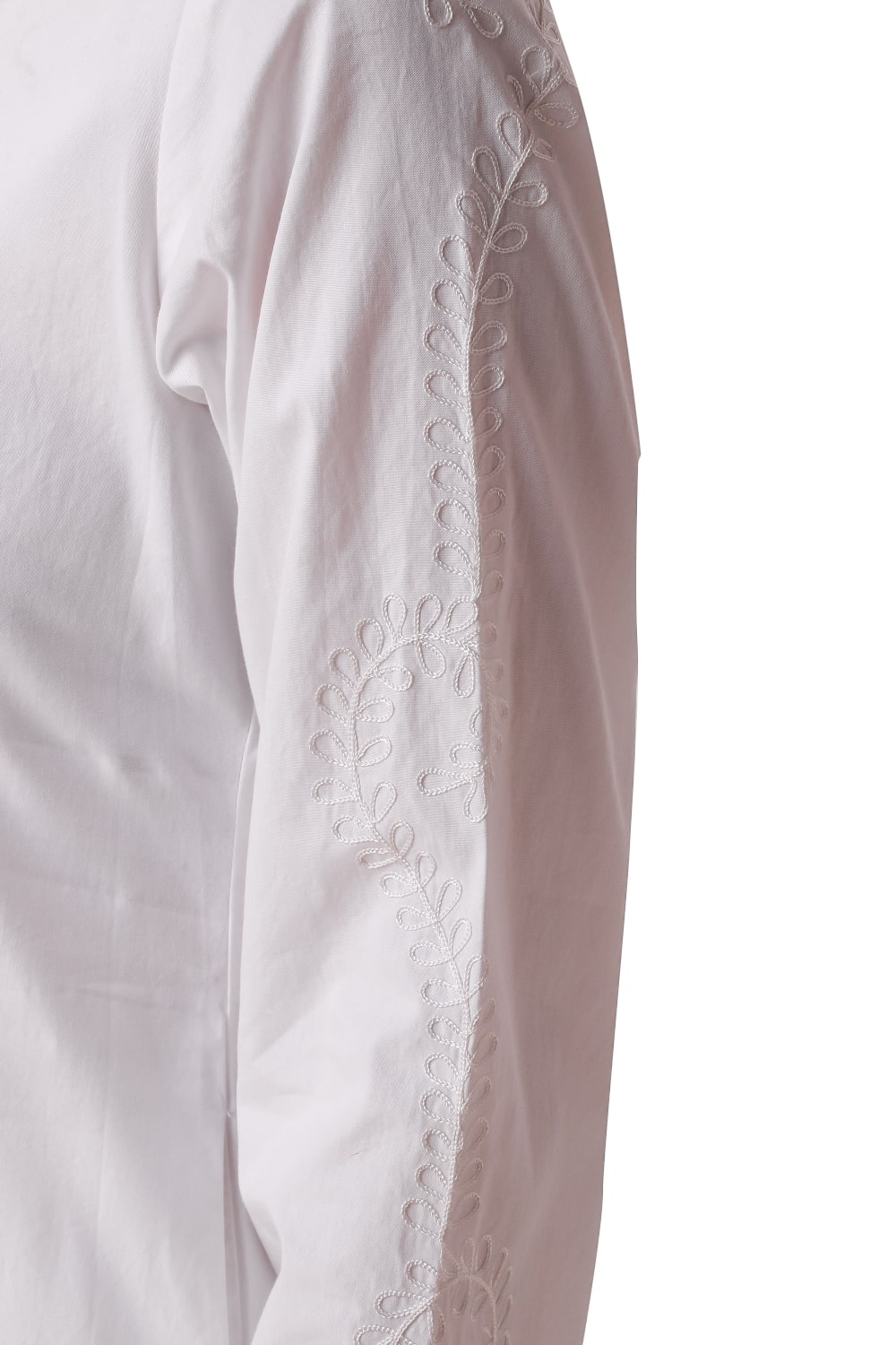 White Front Open Cotton Tunic