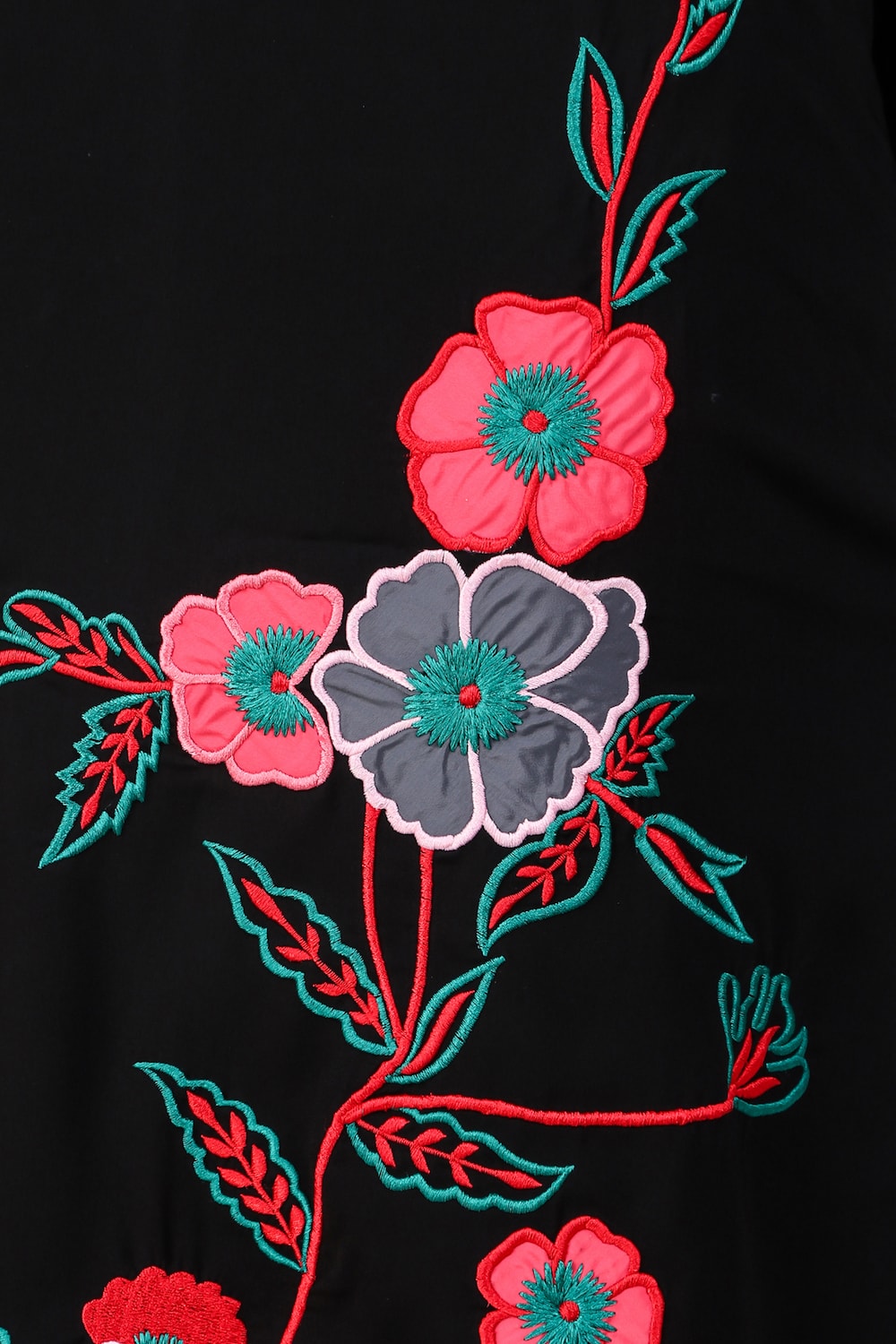 Floral Patch Work A-Line Tunic