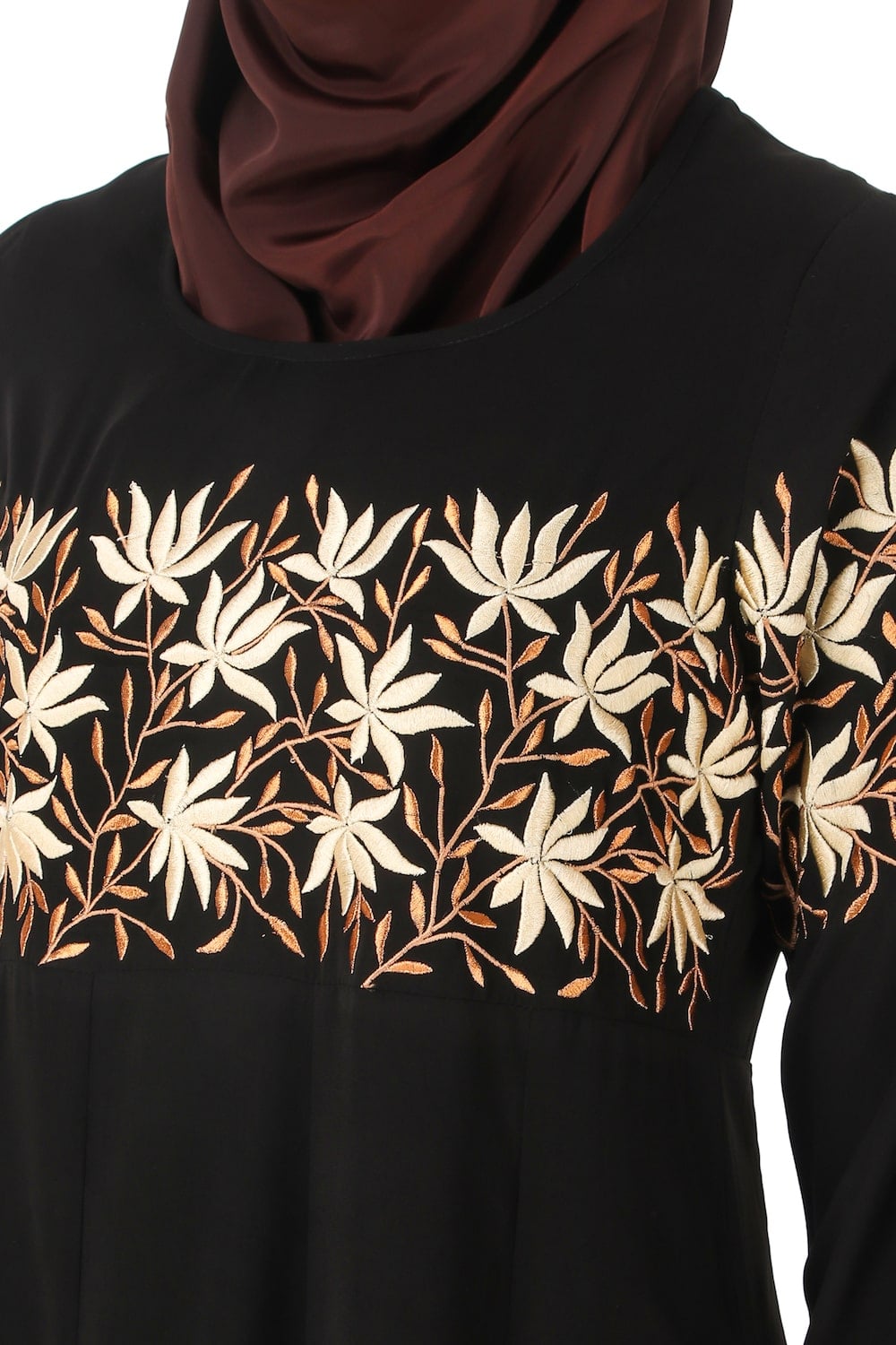 Horizontally Filled Floral Design Tunic