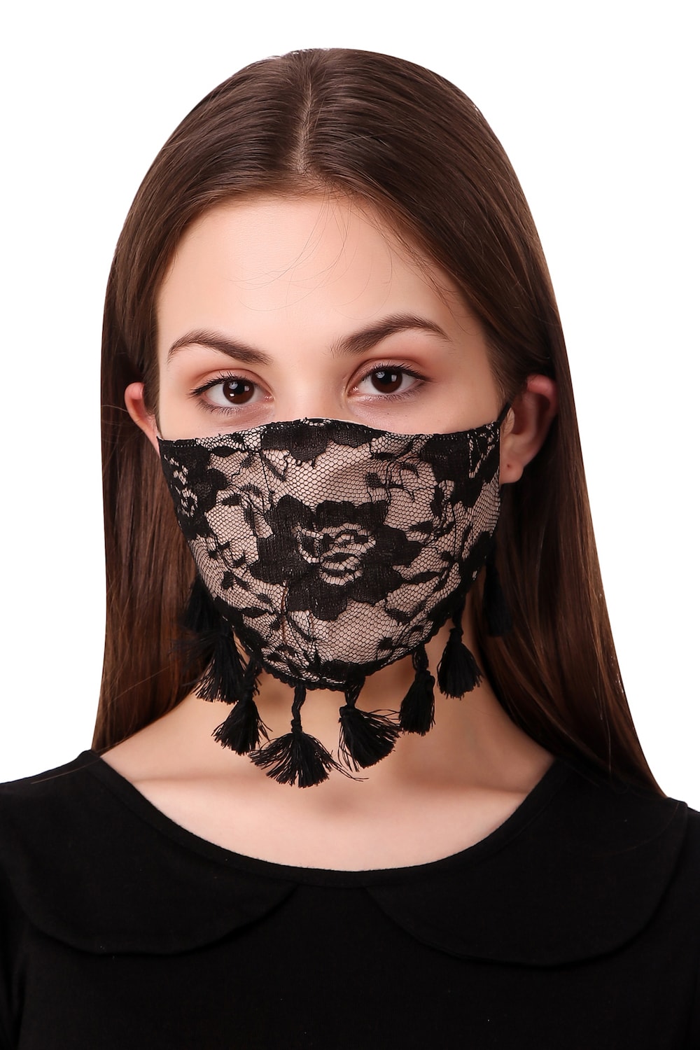 Fancy Flower Net Face Mask