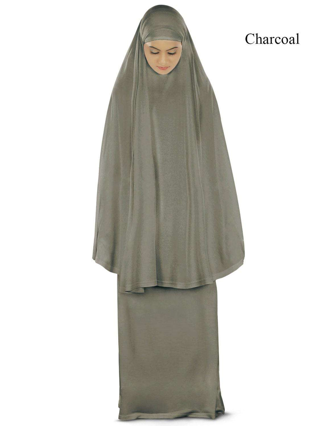 Dua Prayer Set (Khimar + Long Skirt)  - Soft Viscose Jersey
