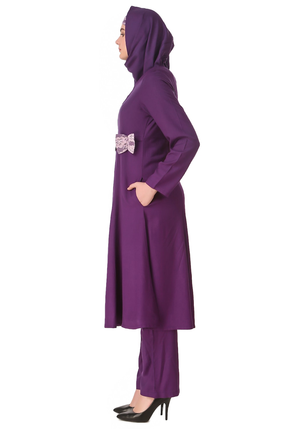 Sireen Rayon Purple Salwar Kameez