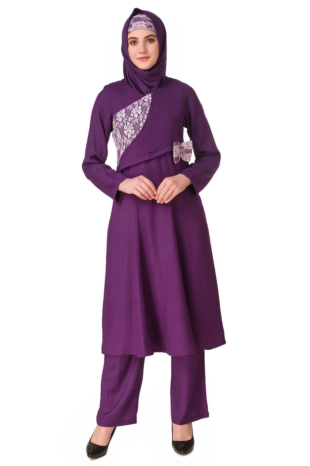 Sireen Rayon Purple Salwar Kameez