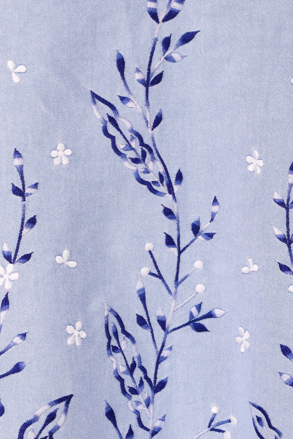 Blue Cotton Embroidered Salwar Kameez