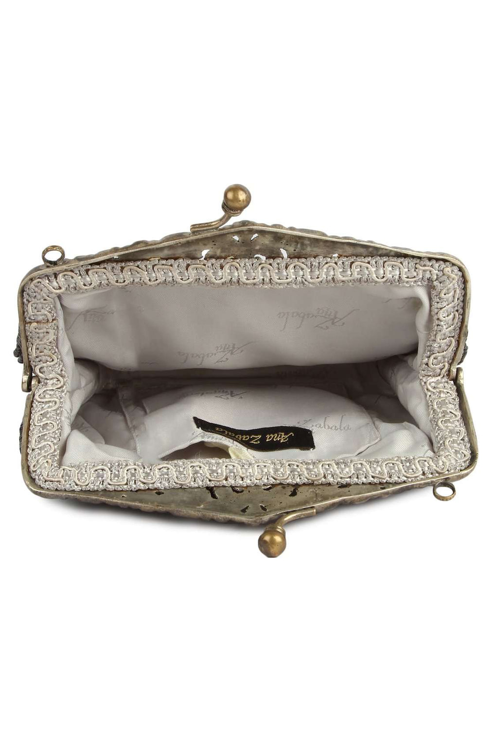 Leah Antique Silver Vintage Handbag