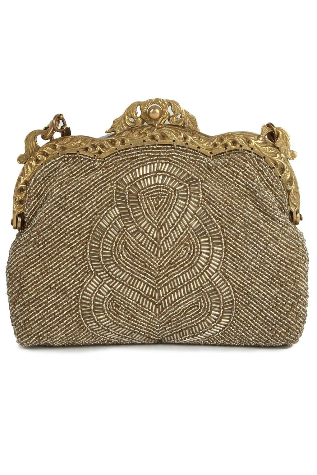 Claire Dull Gold Antique Vintage Bag