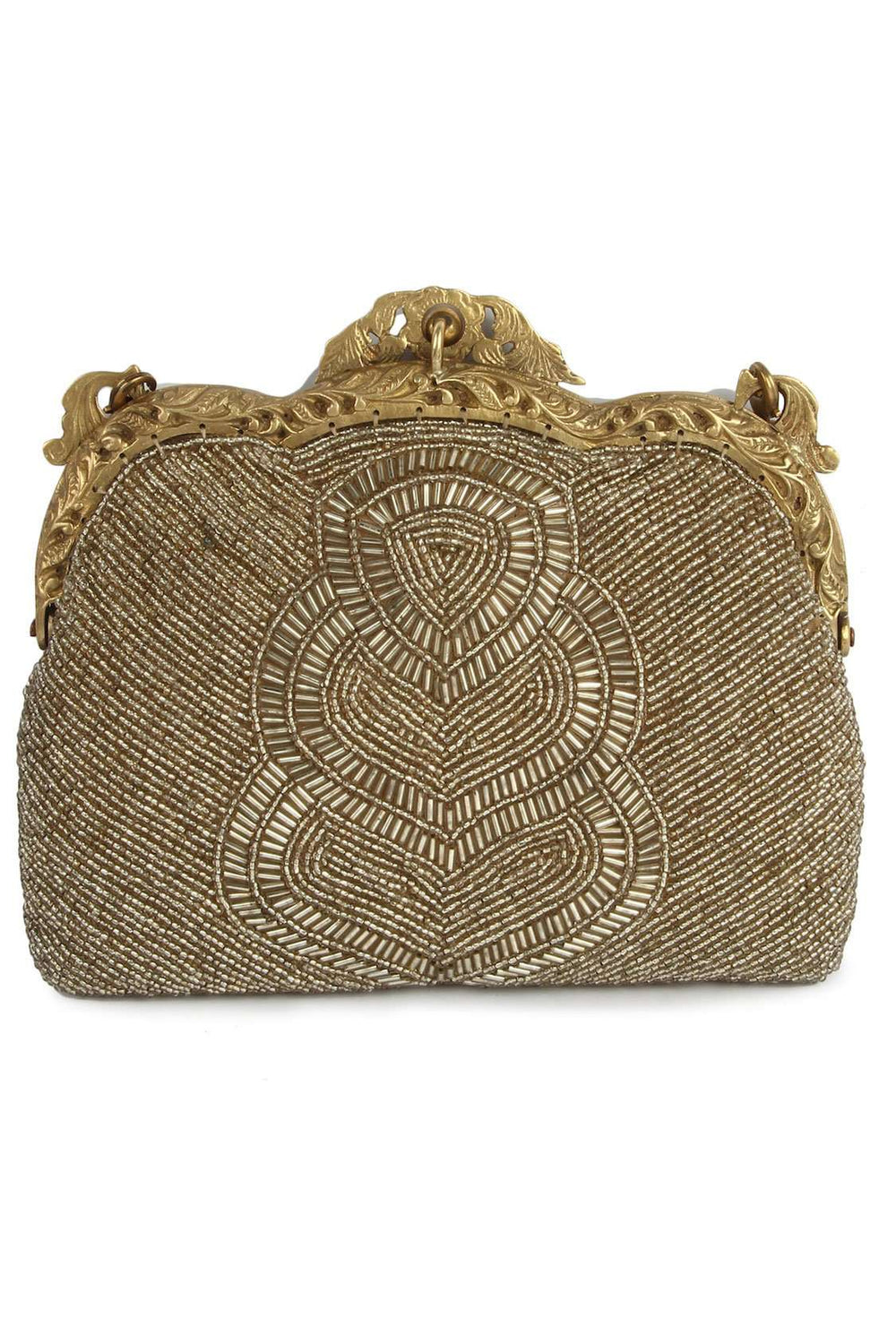 Claire Dull Gold Antique Vintage Bag