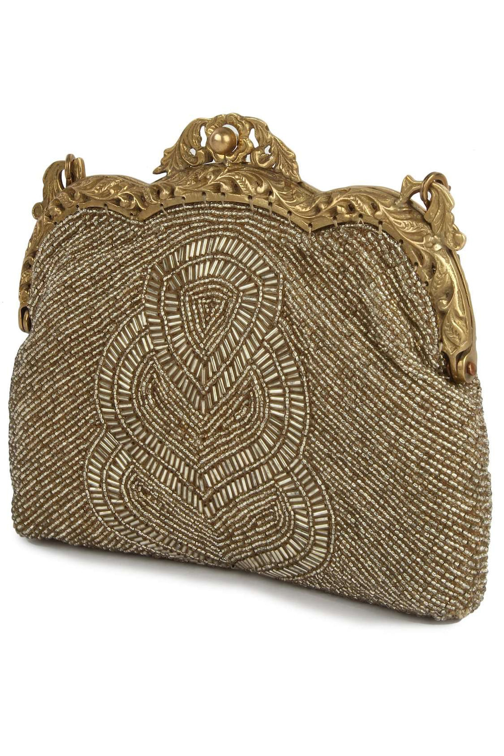 Claire Dull Gold Antique Vintage Bag