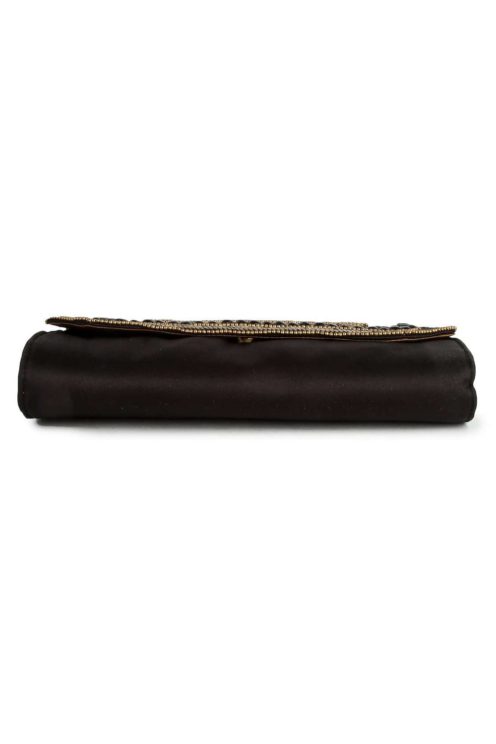 Reagan Black And Gold Clutch & Shoulder Bag