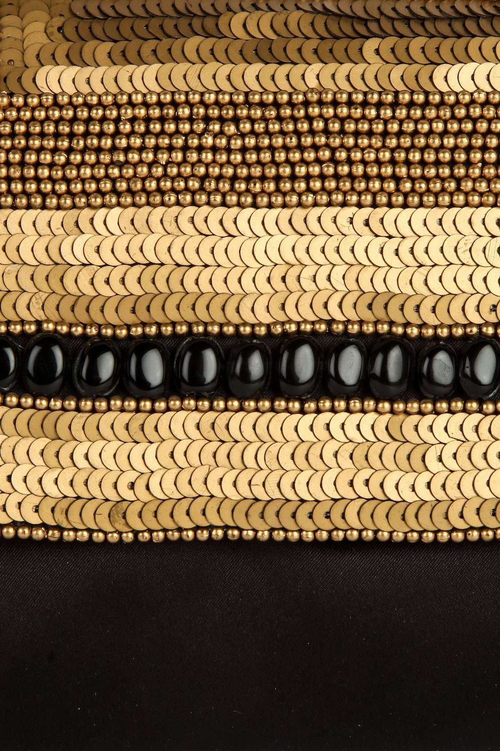 Reagan Black And Gold Clutch & Shoulder Bag