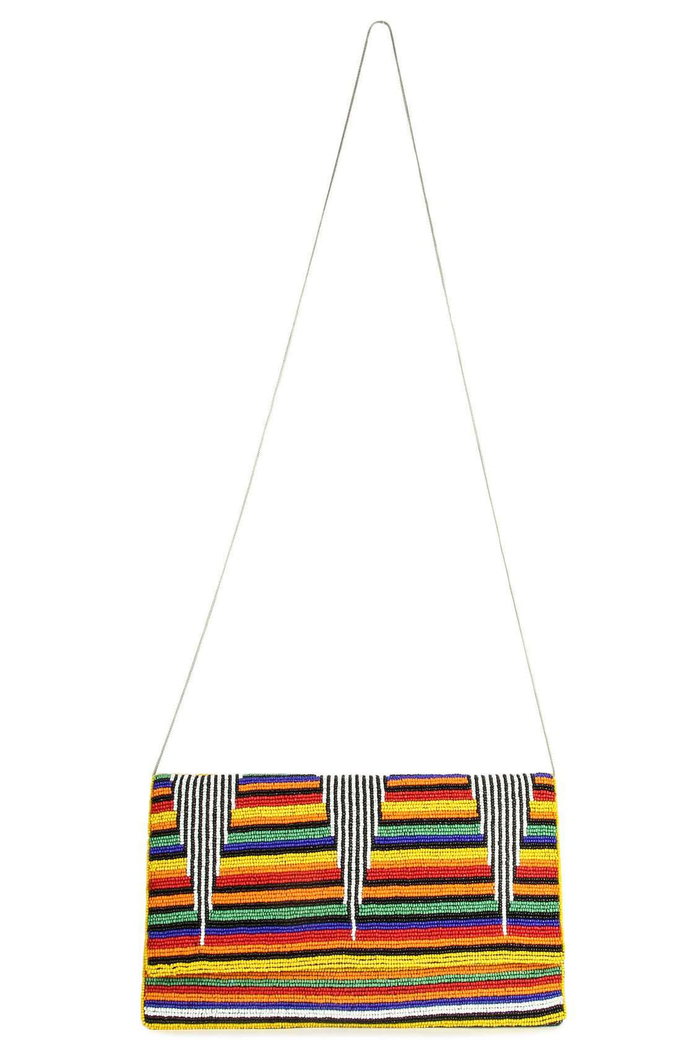 Lily Rainbow Multi Colour Beaded Handbag