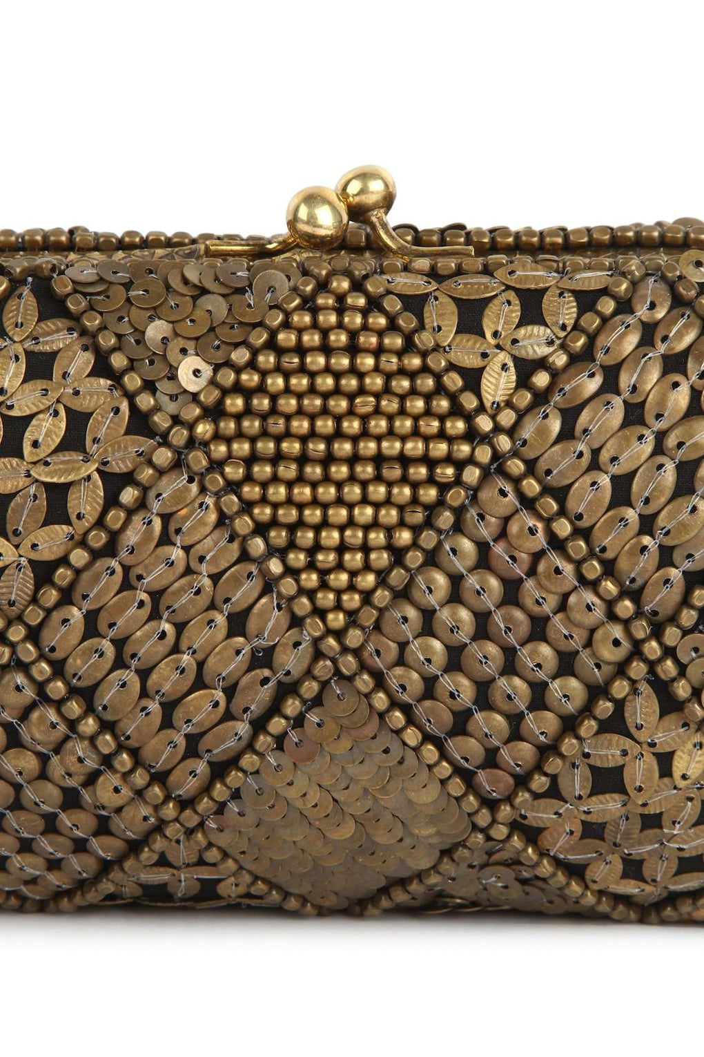 Kylie Gold Antique Box Bag