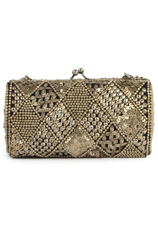 Savannah Silver Party Box Bag