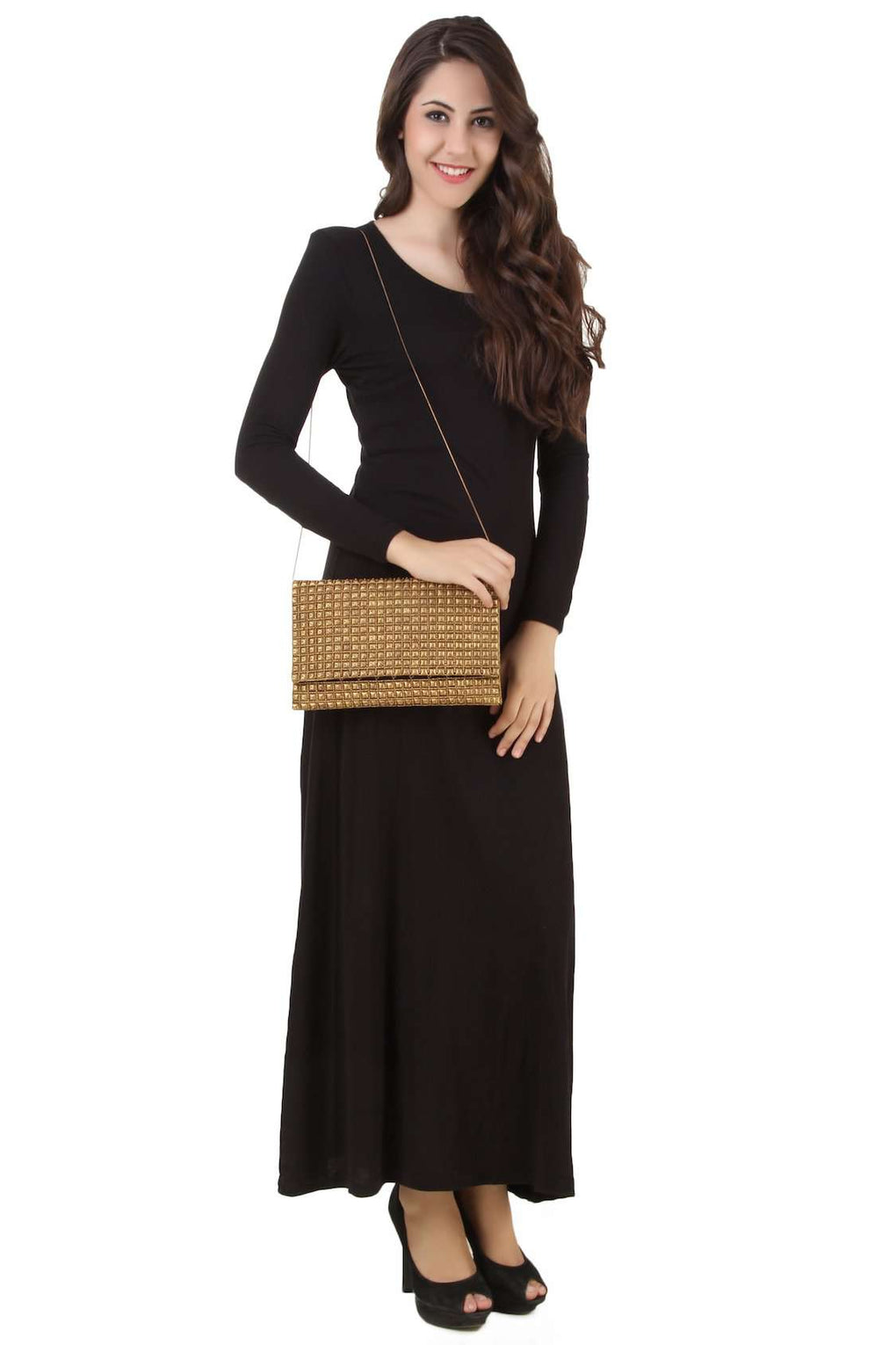 Sophia Gold Evening Hand bag