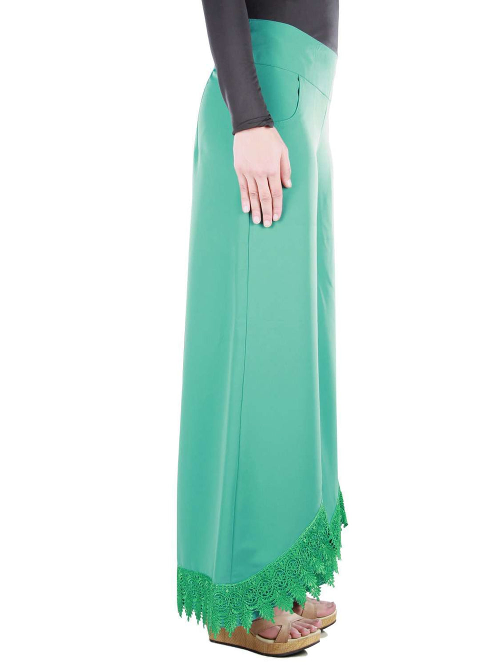 Ateefa Light Green Palazzo Pants