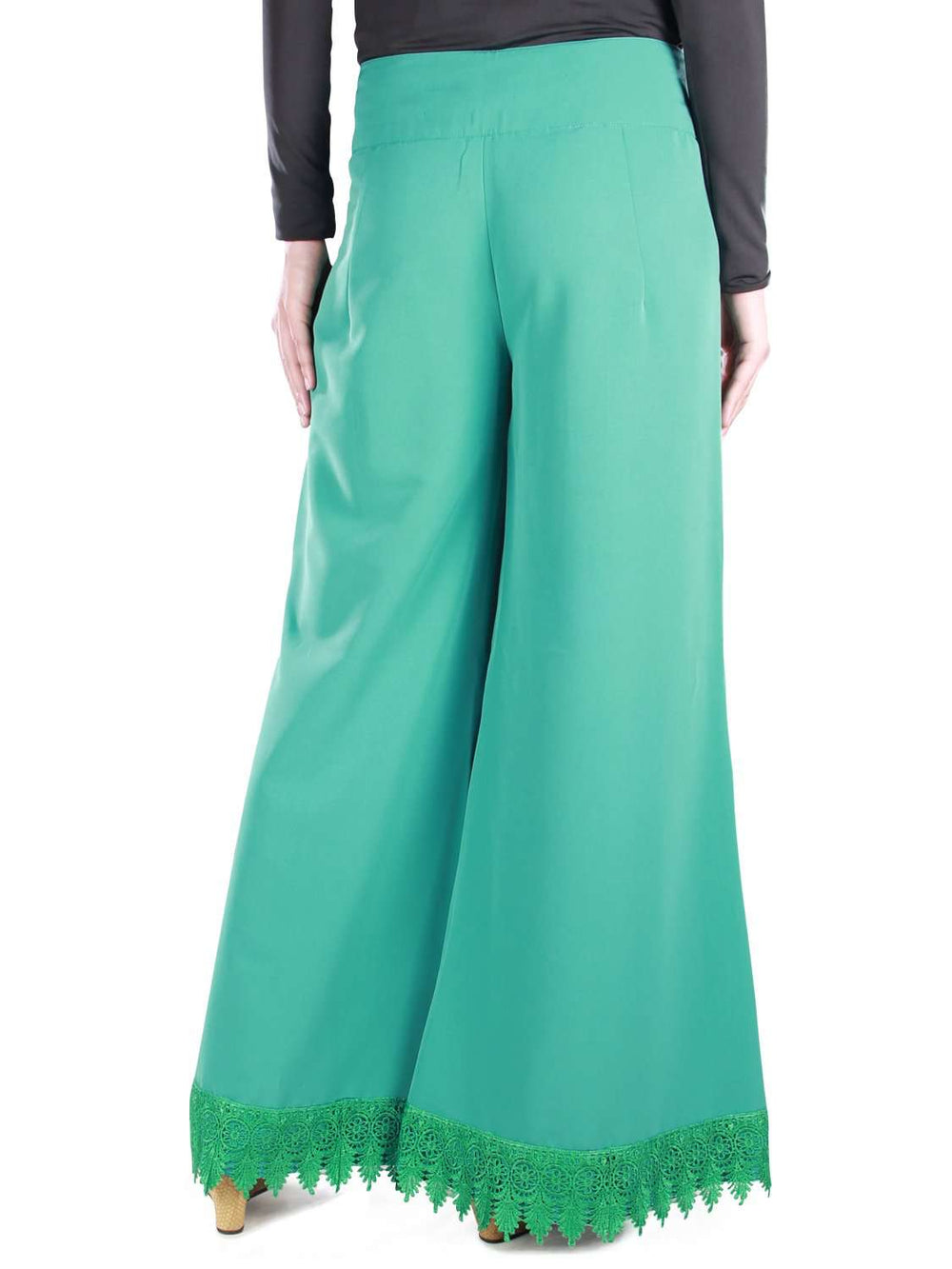 Mint Green Georgette Flared Palazzo Pant Set Design by Desi Vastra at  Pernia's Pop Up Shop 2024