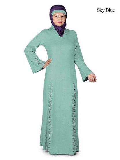 Panel Embroidered Abaya