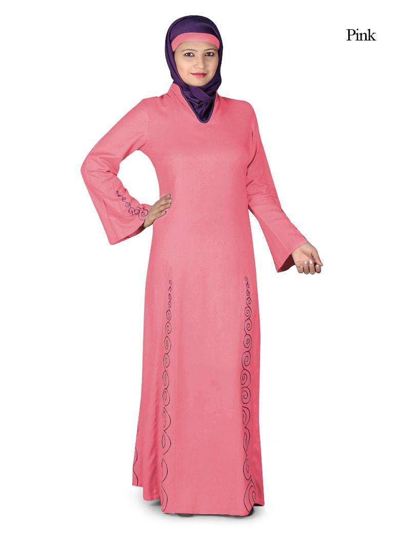 Panel Embroidered Abaya