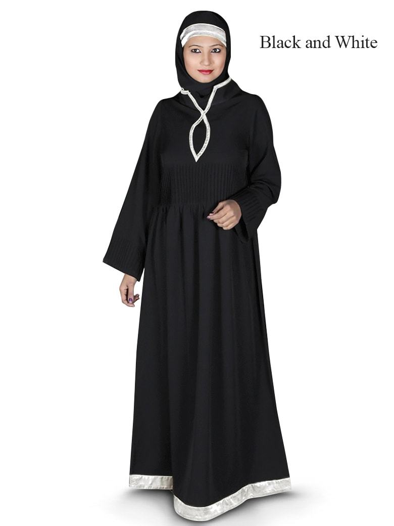 Adeeva Abaya Black & White