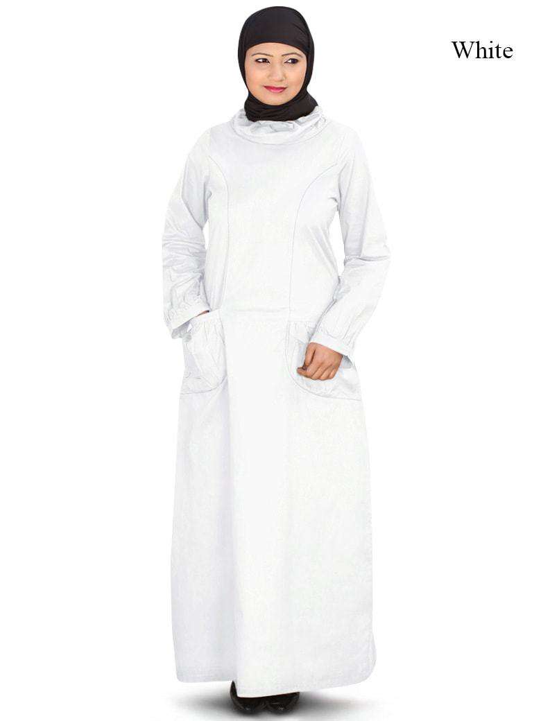 Falish Abaya White