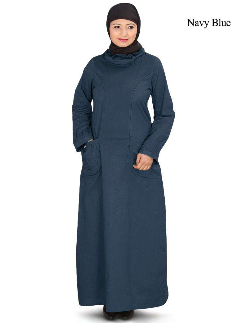 Falish Abaya Navy Blue